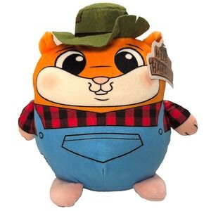 Hillbilly Hamsters Plush In Overalls & Hat‎ By Good Stuff New with Tag